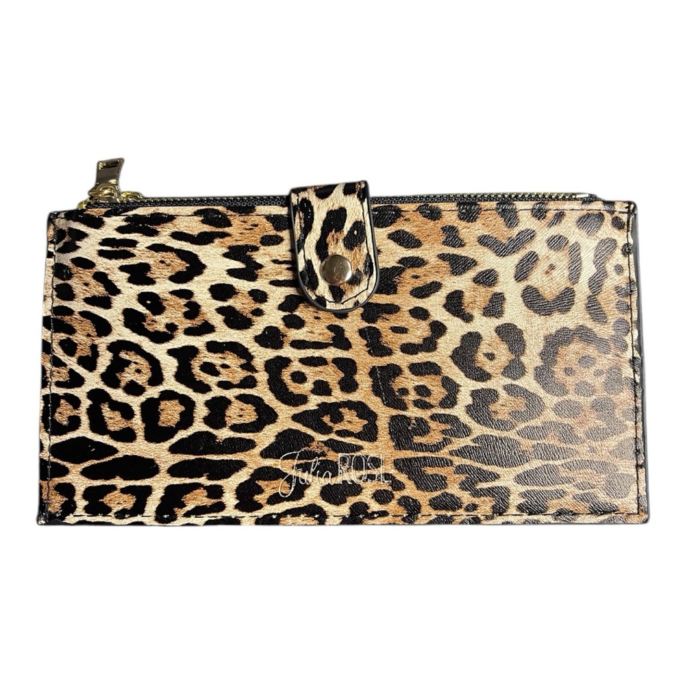 Chic Leopard-Print Wallet With Multiple Compartme… - image 1